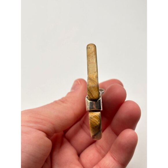 Carolyn Pollack Relios Sterling Silver & Jasper Bear Pendant - Picture 5 of 7